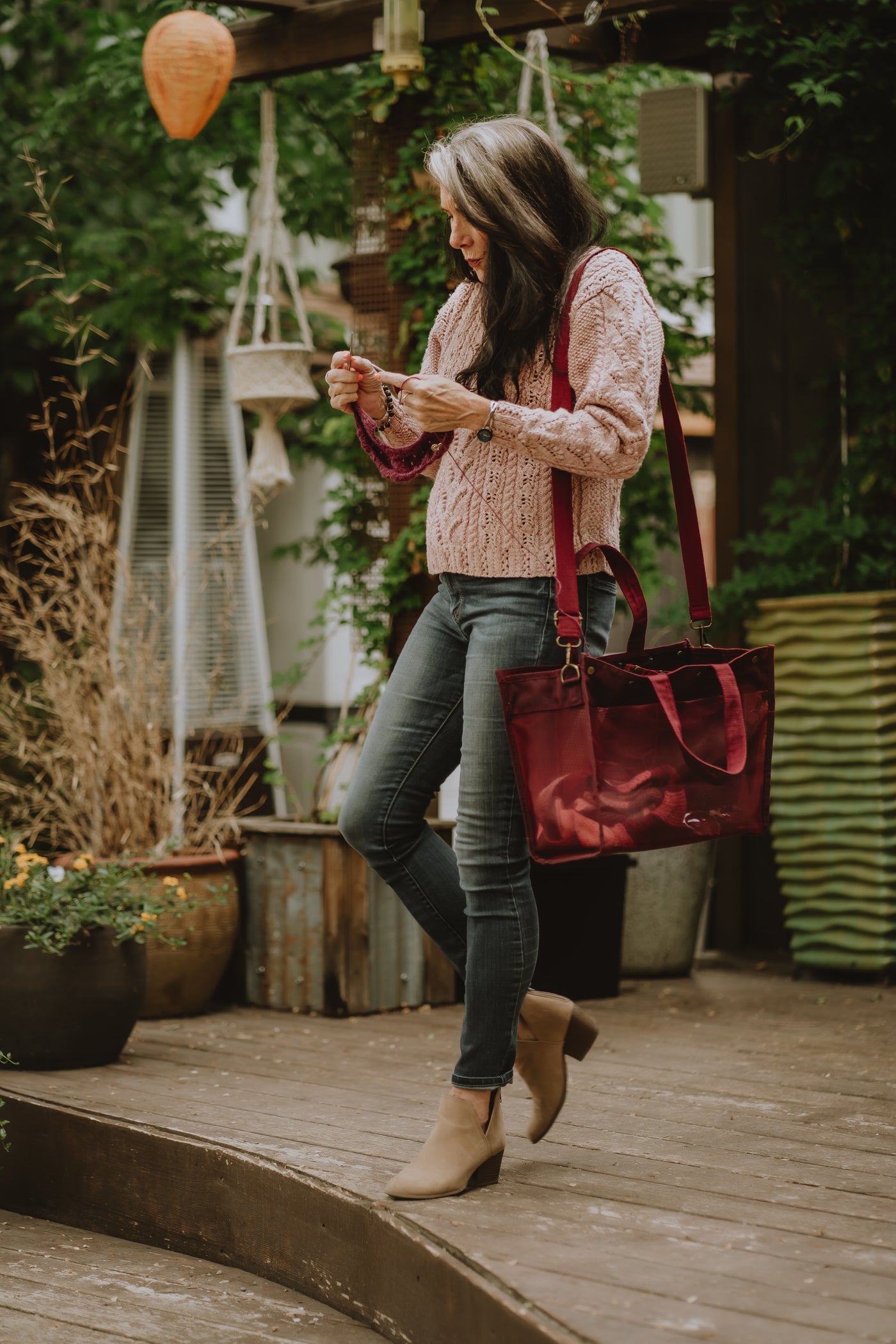 Maker's Mesh Tote | Olive