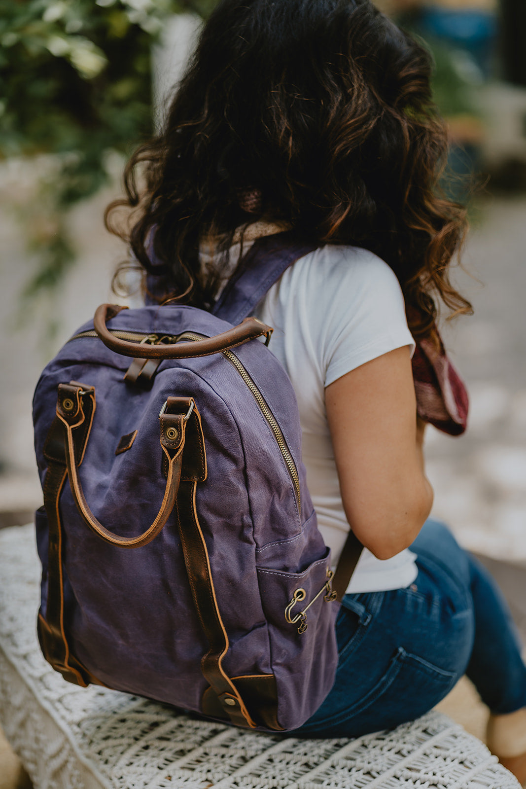 Maker's Canvas Backpack | Purple – della Q Retail Maker's Canvas Backpack | Purple – della Q Retail