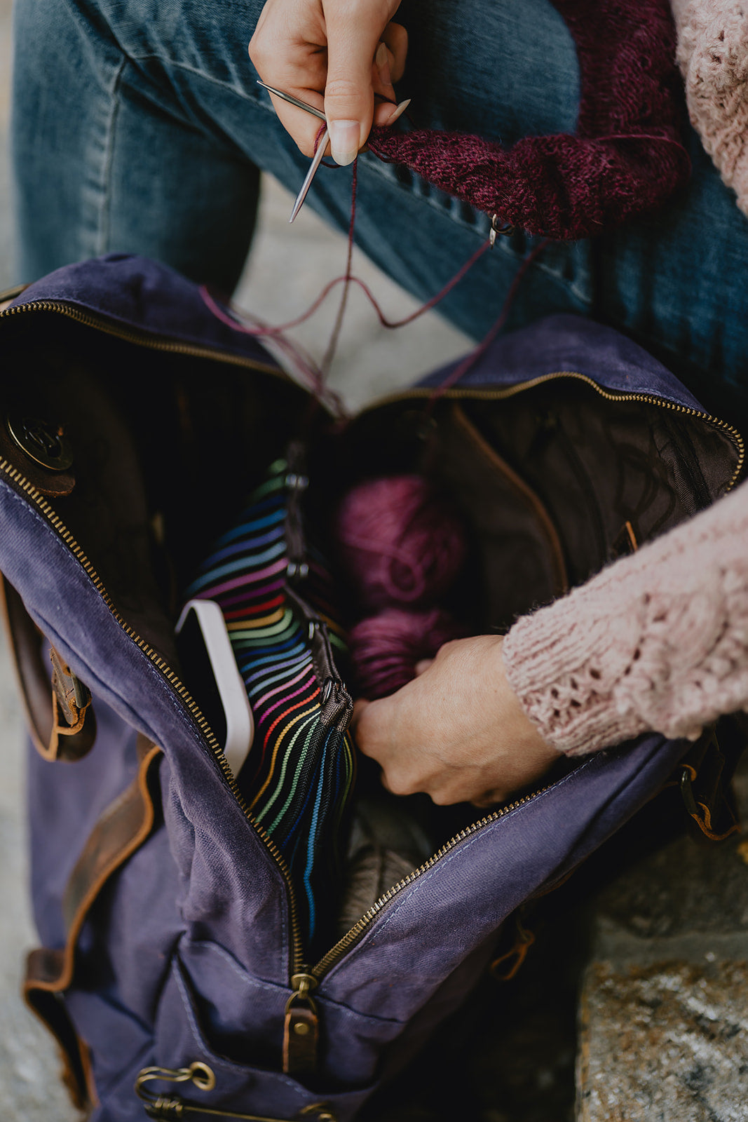 Maker's Canvas Backpack | Red