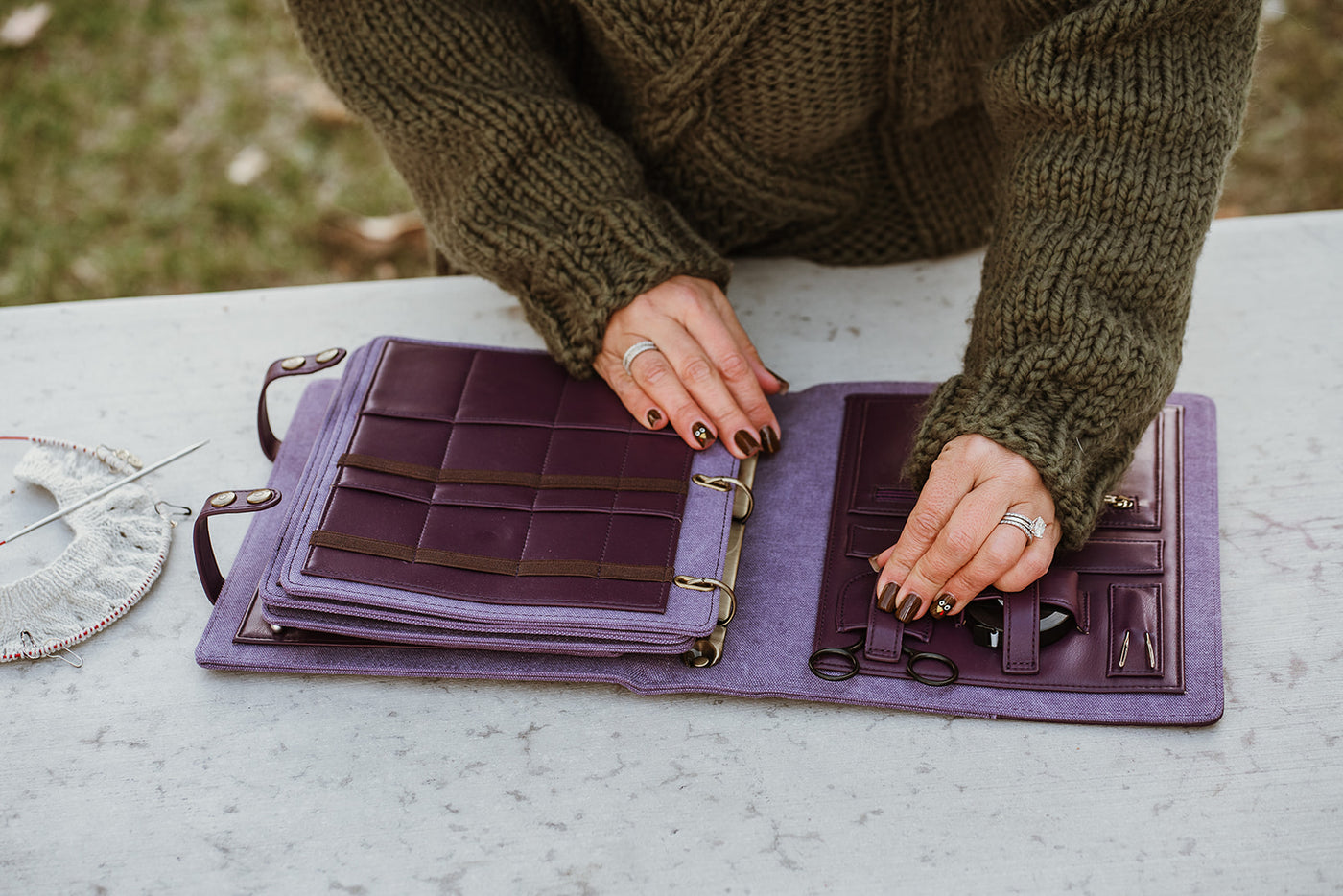 Hook & Needle Notebook | Plum