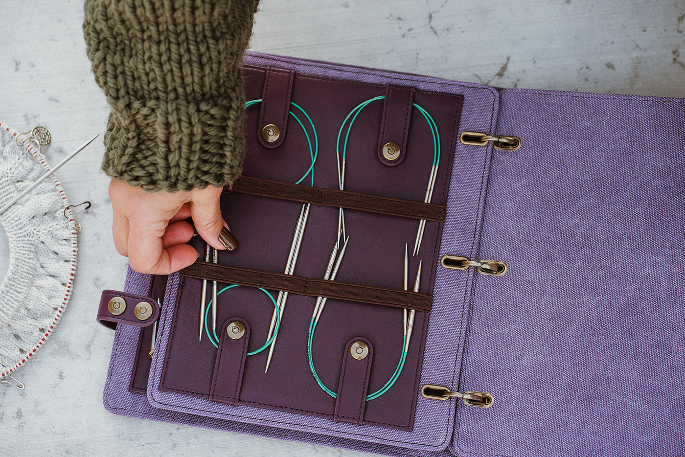 Hook & Needle Notebook | Plum