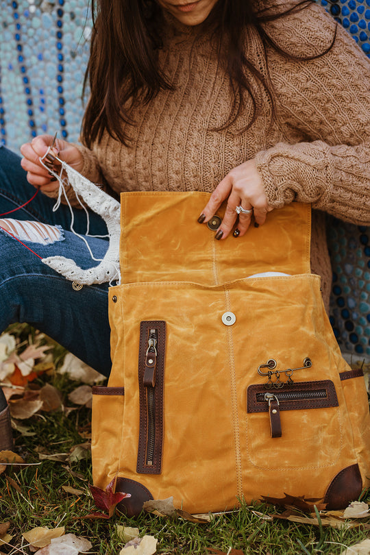 Maker's Midi Backpack | Mustard | dellaQ.com – della Q Retail