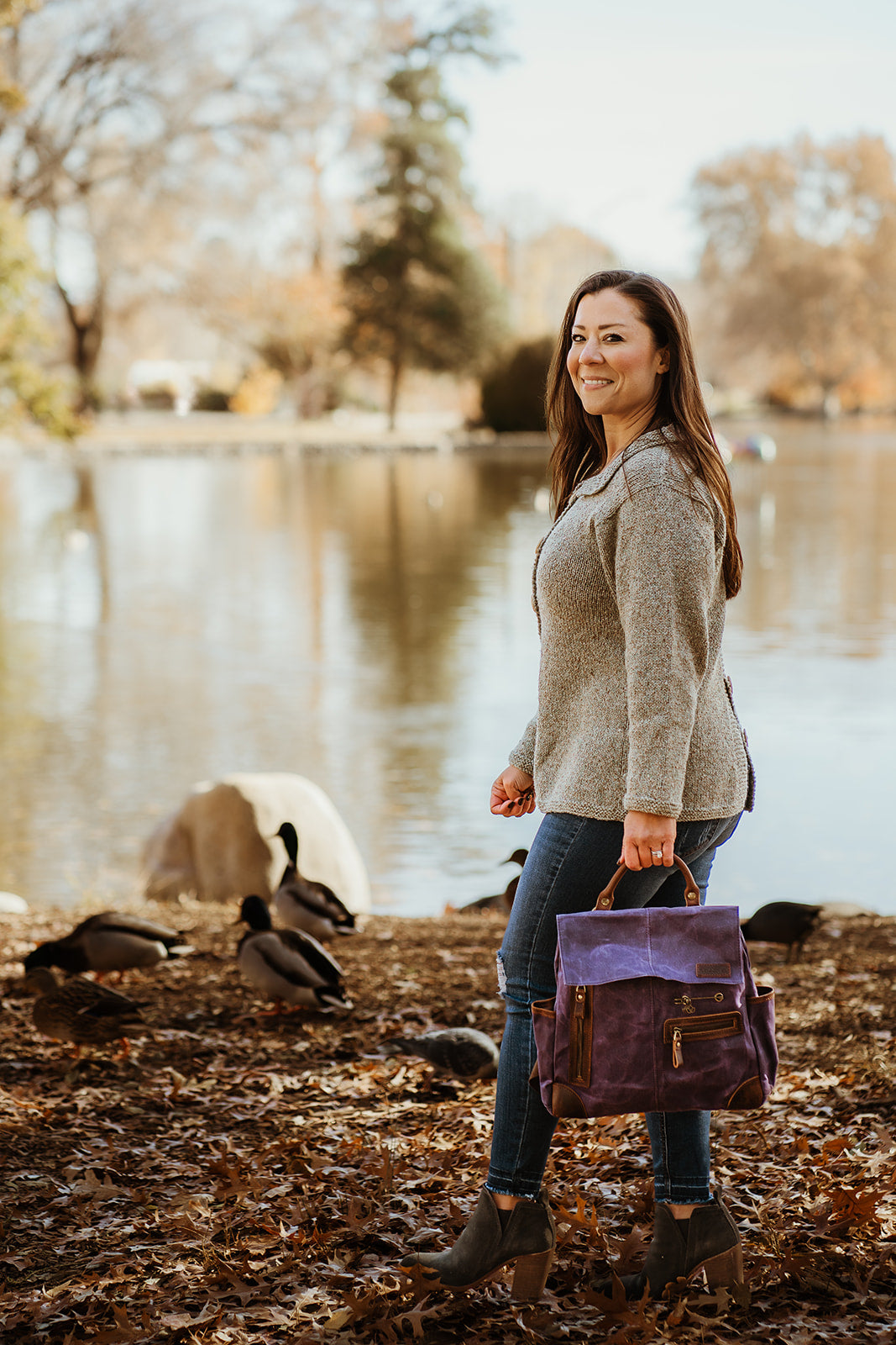 Maker's Midi Backpack | Purple | dellaQ.com – della Q Retail