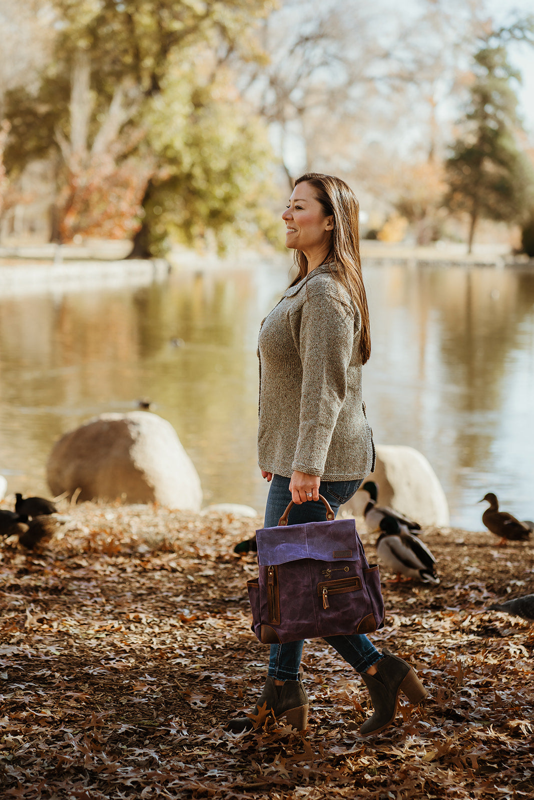 Maker's Midi Backpack | Purple | dellaQ.com – della Q Retail