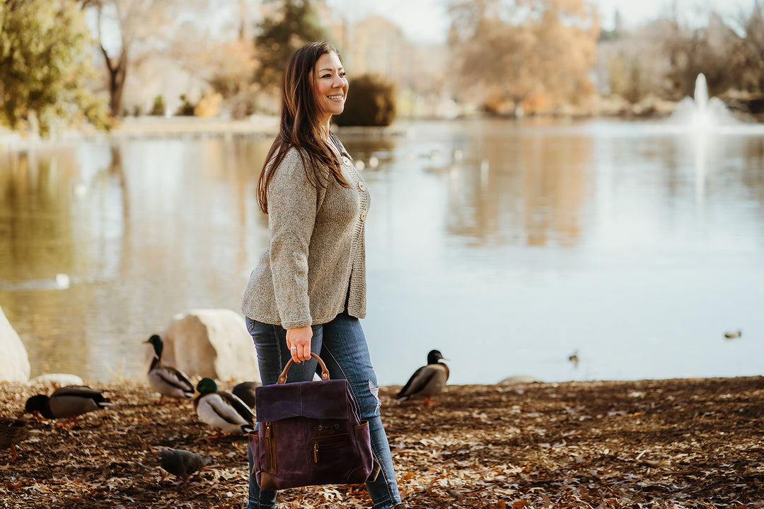 Maker's Midi Backpack | Olive | dellaQ.com – della Q Retail