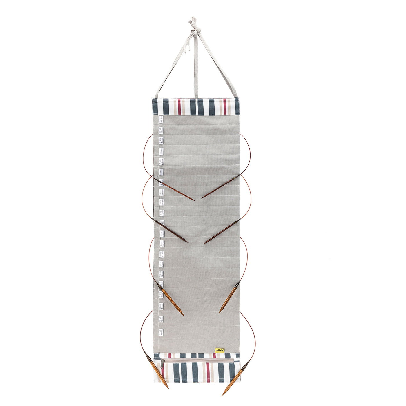 Hanging Circular Needle Organizer | Linen Pebble